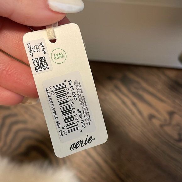 NWT Aerie Smoothez Scoop Bodysuit - Olive Fun - S - Picture 4 of 5